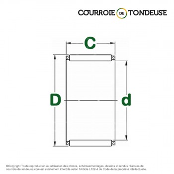 Le modèle de Cage à aiguilles K60X75X42 - K60X75X42