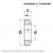 Le modèle de Roulement à rouleaux conique LM11949/910 - 19,05x45,24x15,49 - LM11949/LM11910