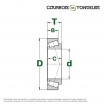 Le modèle de Roulement à rouleaux conique LM102949/910 - 45,24x73,43x19,56 - LM102949/LM102910