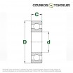 Le modèle de Roulement à billes SKF (1 rangée) 607 - 7x19x6 - 607-SKF