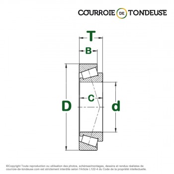 Le modèle de Roulement à rouleaux conique SKF 32010-X/Q - 50x80x20 - 32010-X/Q-SKF