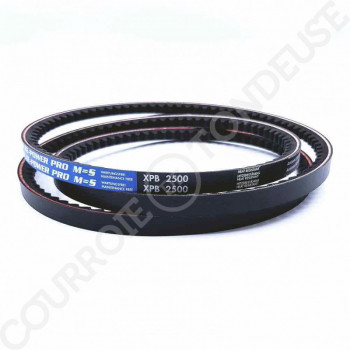 Le modèle de Courroie trapézoidale crantée XPB2500 - XPB2500-OPTIBELT