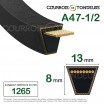 Le modèle de Courroie type trapézoïdale lisse A47-1/2 - A47.5-OPTIBELT