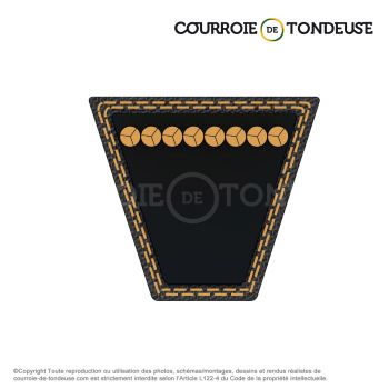 Le modèle de Courroie type trapézoïdale lisse A23-1/2 - A23.5-OPTIBELT