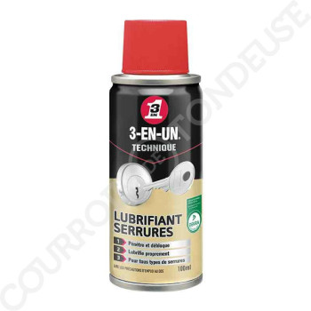 Le modèle de Lubrifiant Serrures 3-EN-UN TECHNIQUE 100 ml - 3EN1-33462/10