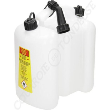 Le modèle de Jerrican double 6 + 3 litres blanc - 51709018