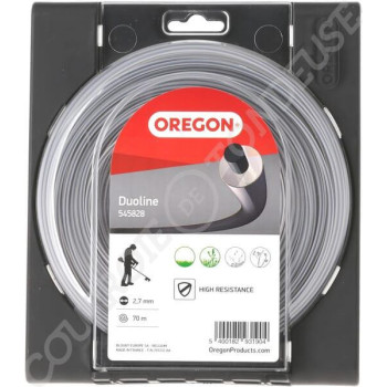 Le modèle de Fil de coupe de débroussailleuse Oregon nylon Duoline 2,7mm 70m - 545828E - 545828E