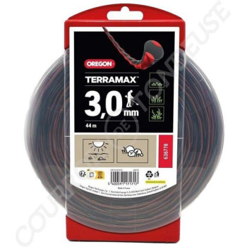 Le modèle de Fil de coupe de débroussailleuse Oregon nylon Terramax 3mm 44m - 636778 - 636778