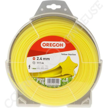 Le modèle de Fil de coupe de débroussailleuse Oregon nylon Yellow Starline 2,4mm 111m - 69-454-Y - 69454Y