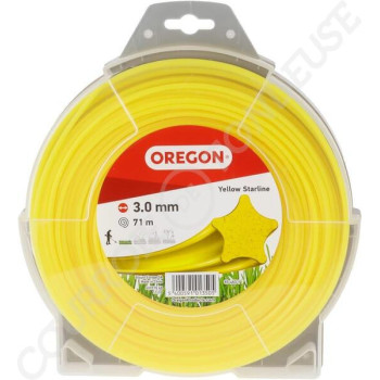 Le modèle de Fil de coupe de débroussailleuse Oregon nylon Yellow Starline 2,4mm 71m - 69-460-Y - 69460Y