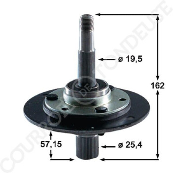 Le modèle de Palier de lame de tondeuse complet MTD - 917-0913, 717-0913 - FGP010754