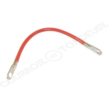 Le modèle de Câble de batterie rouge 30 cm 2 oeillets de 6 et 11 mm - FGP012068