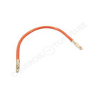 Câble de batterie rouge 40 cm 2 oeillets de 9,5 mm