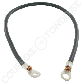 Le modèle de Câble de batterie noir 50cm 2 œillets de 11,1 mm - FGP012074