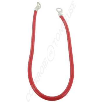 Le modèle de Câble de batterie rouge 50 cm 2 œillets de 11,1 mm - FGP012075