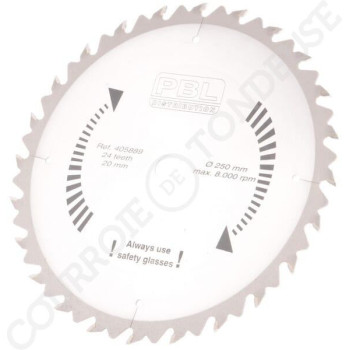 Le modèle de Lame de scie 250x20x2 mm 24 dents carbure Widia - FGP015120K