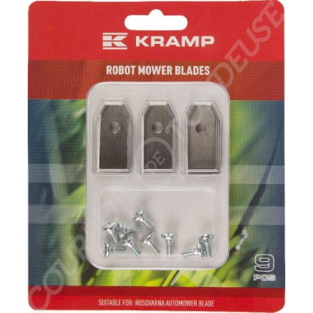 Le modèle de Lame de robot tondeuse Gardena Husvarna x 9pcs - 4087-20 9668095-01 - FGP470000