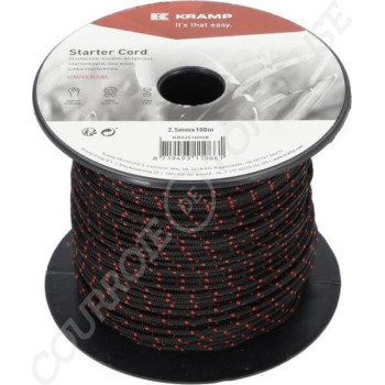 Le modèle de Cordon de lanceur 2,5 mm x 100 m noir - KR0251000B