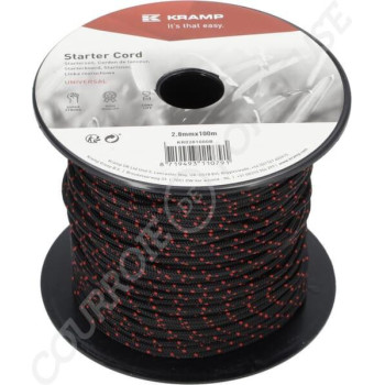 Le modèle de Cordon de lanceur 2,8 mm x 100 m noir - KR0281000B