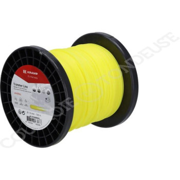 Le modèle de Fil de coupe de débroussailleuse diamètre 1,6mm 100m rond jaune - NL16100RKR