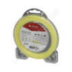 Fil de coupe de débroussailleuse diamètre 1,6mm 15m rond jaune