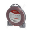 Fil de coupe de débroussailleuse diamètre 2mm 15m carré rouge