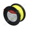 Fil de coupe de débroussailleuse diamètre 2,4mm 180m rond jaune