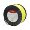 Fil de coupe de débroussailleuse diamètre 2,4mm 264m rond jaune