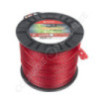 Fil de coupe de débroussailleuse diamètre 2,4mm 437m torsadé rouge