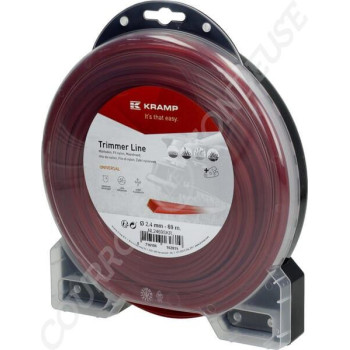 Le modèle de Fil de coupe de débroussailleuse diamètre 2,4mm 69m carré rouge - NL2469SKR