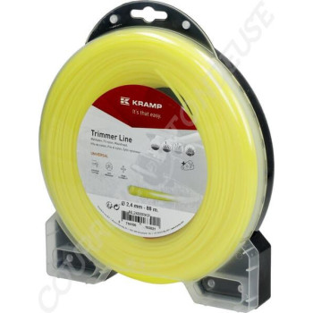 Le modèle de Fil de coupe de débroussailleuse diamètre 2,4mm 88m rond jaune - NL2488RKR