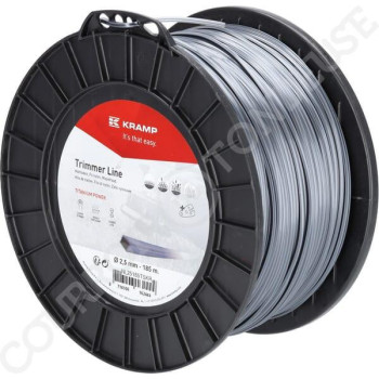 Le modèle de Fil de coupe de débroussailleuse diamètre 2,5mm 185m carré Titanium Power gris - NL25185TSKR