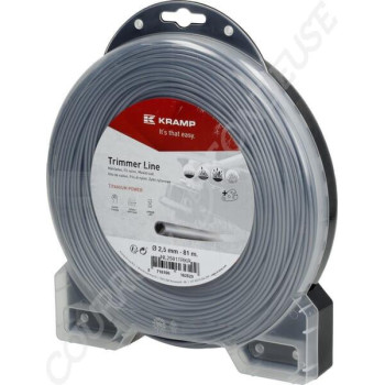 Le modèle de Fil de coupe de débroussailleuse diamètre 2,5mm 81m rond Titanium Power gris - NL2581TRKR