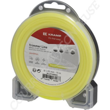 Le modèle de Fil de coupe de débroussailleuse diamètre 2,65mm 15m rond jaune - NL2715RKR