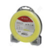 Fil de coupe de débroussailleuse diamètre 2,65mm 15m rond jaune
