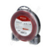 Fil de coupe de débroussailleuse diamètre 2,65mm 15m carré rouge