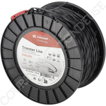 Le modèle de Fil de coupe de débroussailleuse diamètre 2,7mm 173m Torsion ovale noir Endura - NL27173ERKR