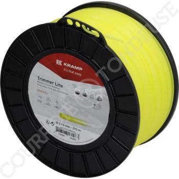 Le modèle de Fil de coupe de débroussailleuse diamètre 2,65mm 210m rond jaune - NL27210RKR