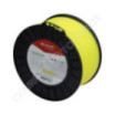 Fil de coupe de débroussailleuse diamètre 2,65mm 210m rond jaune