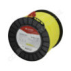 Fil de coupe de débroussailleuse diamètre 2,65mm 358m rond jaune