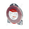 Fil de coupe de débroussailleuse diamètre 2,65mm 55m carré rouge
