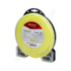 Fil de coupe de débroussailleuse diamètre 2,65mm 72m rond jaune