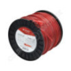 Fil de coupe de débroussailleuse diamètre 3mm 221m carré rouge