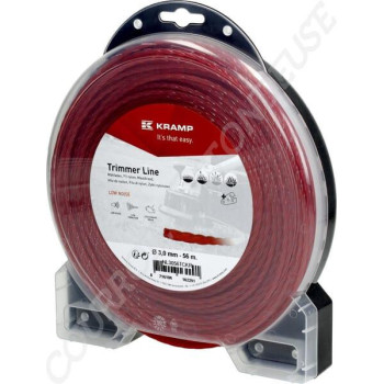 Le modèle de Fil de coupe de débroussailleuse diamètre 3mm 56m torsadé rouge - NL3056TCKR