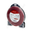 Fil de coupe de débroussailleuse diamètre 3mm 56m torsadé rouge