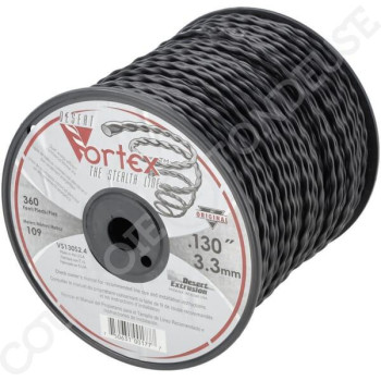 Le modèle de Fil de coupe de débroussailleuse nylon Vortex 3,3mm 109,7m - NL33110VOR