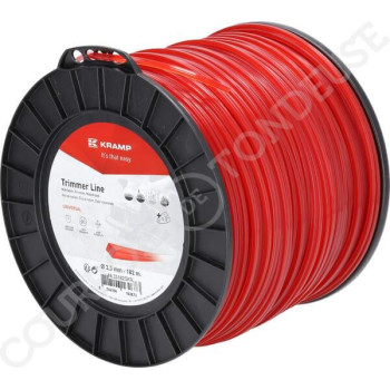 Le modèle de Fil de coupe de débroussailleuse diamètre 3,3mm 182m carré rouge - NL33182SKR
