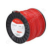 Fil de coupe de débroussailleuse diamètre 3,3mm 182m carré rouge