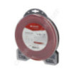 Fil de coupe de débroussailleuse diamètre 3,3mm 46m torsadé rouge