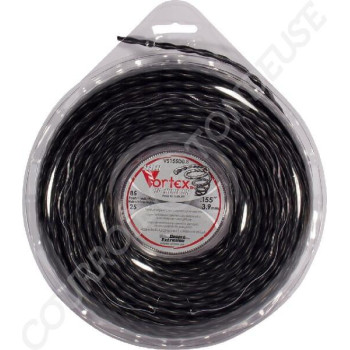 Le modèle de Fil de coupe de débroussailleuse nylon Vortex 3,9mm 25,9m - NL3926VOR